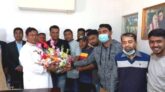 আফিল উদ্দিনকে ফুলেল শুভেচছা জানালো আইন ও মানবাধিকার সুরক্ষা ফাউন্ডেশন