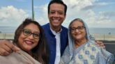 পদ্মা সেতুতে ছেলে-মেয়ের সঙ্গে প্রধানমন্ত্রীর উচ্ছ্বাস