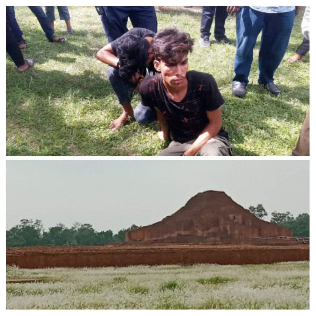 নওগাঁর ঐতিহাসিক পাহাড়পুর বৌদ্ধ বিহারে সংবাদ সংগ্রহ করতে যায়ে কিশোর গাং এর হামলায় ২ সাংবাদিক আহত আটক /২