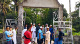 নলছিটিতে ব্যক্তিগত উদ্যোগে কবরস্থানের গেট সংস্কার