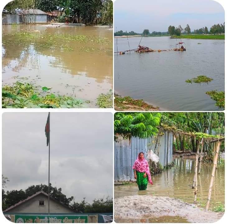 ক্ষমতার বলে অবৈধ ড্রেজার মেশিন দিয়ে ভরাট হচ্ছে সরকারি পুকুর।