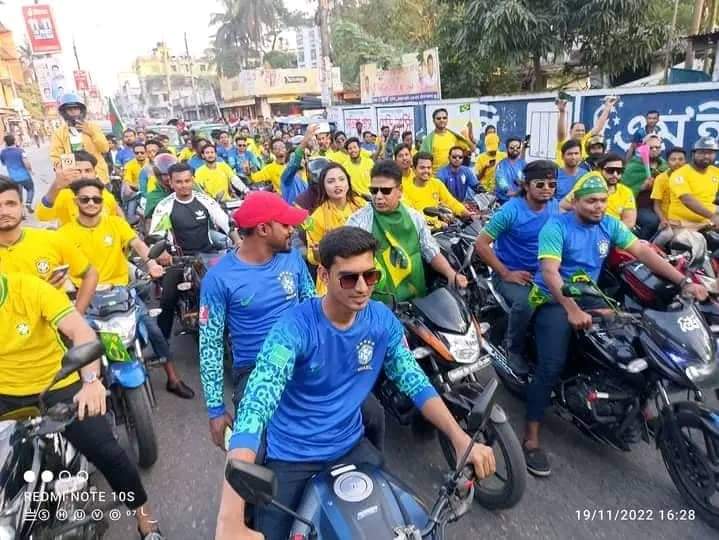 বরিশালে ব্রাজিল সমর্থকদের মোটর শোভাযাত্রা ও মিলনমেলা অনুষ্ঠিত