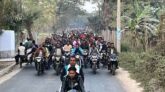লালপুরে আওয়ামীলীগের বিশাল মোটরসাইকেল শোভা যাত্রা