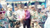 হিলি স্থলবন্দর পরিদর্শন করেছেন ঢাকার  ন্যাশনাল ডিফেন্স কলেজের (এনডিসি) ২৩ সদস্যের স্বসস্ত্র বাহিনী দল