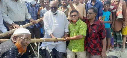 কুড়িগ্রামে ৫০ কোটি টাকার নদী শাসন উন্নয়ন কাজের উদ্বোধন করলেন  এমপি পনির উদ্দিন