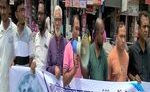 সাংবাদিক গোলাম রাব্বানীর হত্যাকারীদের শাস্তির দাবিতে  লালপুরে মানববন্ধন