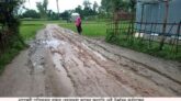 নাগেশ্বরী পৌরসভার ১নং ওয়ার্ডে রাস্তার বেহালদশা