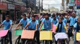 বরিশালে  ডেঙ্গু প্রতিরোধে সাইকেল র‍্যালি  অনুষ্ঠিত