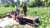 বদলগাঁছীতে যাত্রীবাহি বাস খাদে পরে ১২ জন আহত।