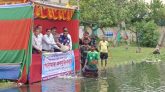 ঝালকাঠিতে ১৩ টি প্রাতিষ্ঠানিক জলাশয়ে বিভিন্ন প্রজাতির পোনা মাছ অবমুক্ত