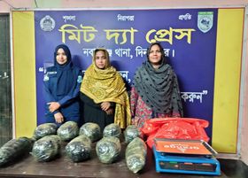 নবাবগঞ্জে ১০কেজি গাঁজাসহ এক নারী আটক