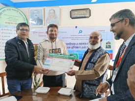 মহিপুর জেলেদের  ফিশ ফাইন্ডার ও সাউন্ড নেভিগেশন টেকনোলজি প্রশিক্ষণ শেষে সনদ বিতরণ