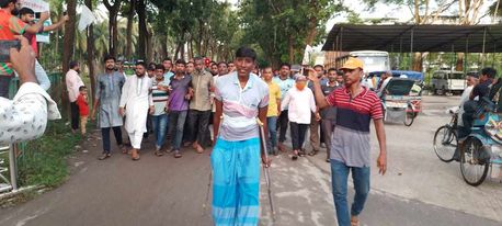 দুমকিতে বিএনপির বিক্ষোভ মিছিল