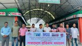 দুমকিতে সাংবাদিক তুহিন হত্যার প্রতিবাদে মানববন্ধন 